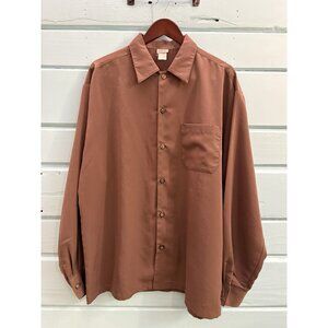 Caltop Brown Long Sleeve Shirt XL Vintage